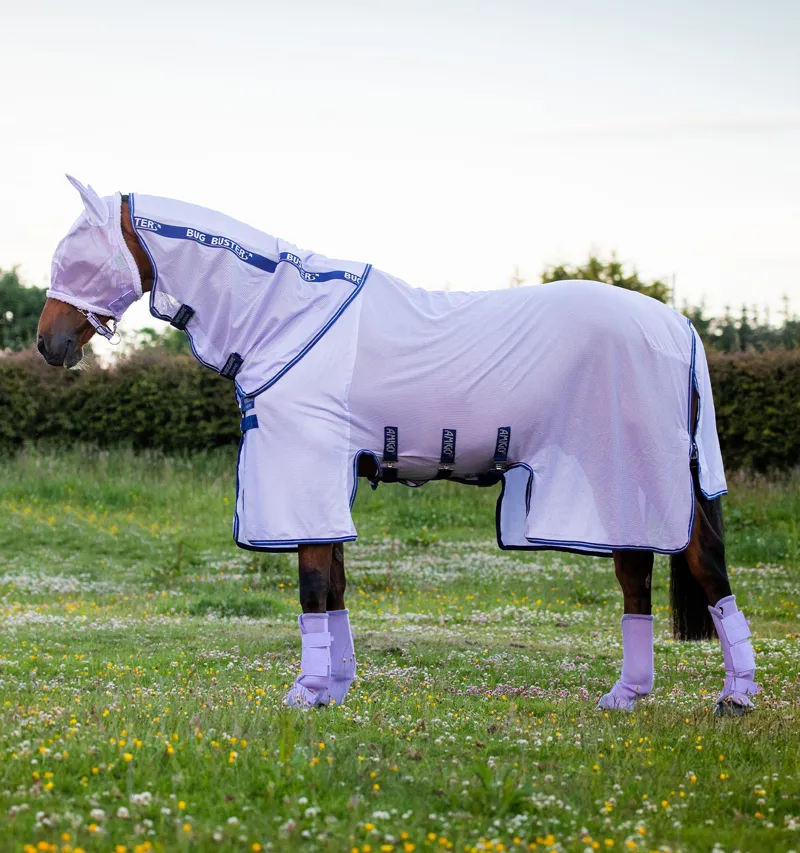 Horseware Ireland Pony Vliegendeken Amigo Bug Rug - Lavender/Capri